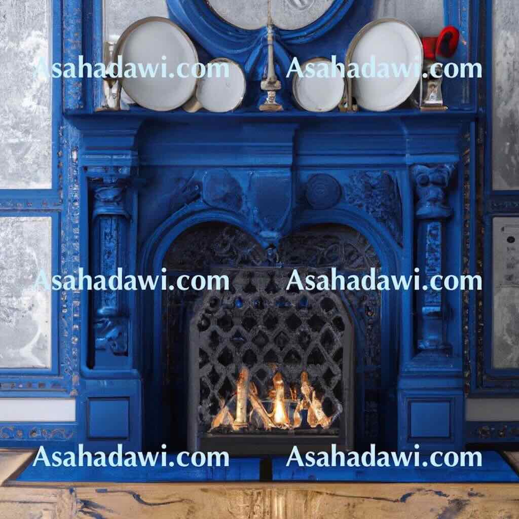 Blue Fireplace Ideas