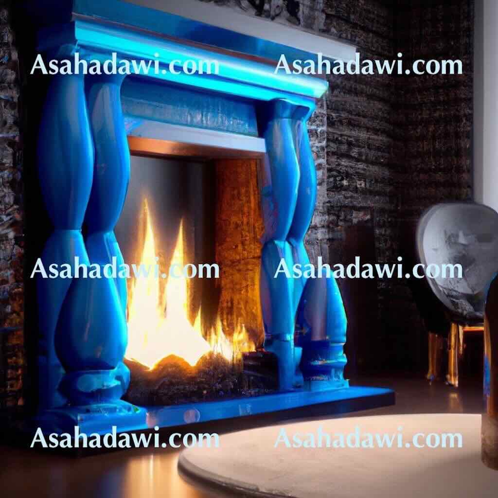 Blue Fireplace Ideas