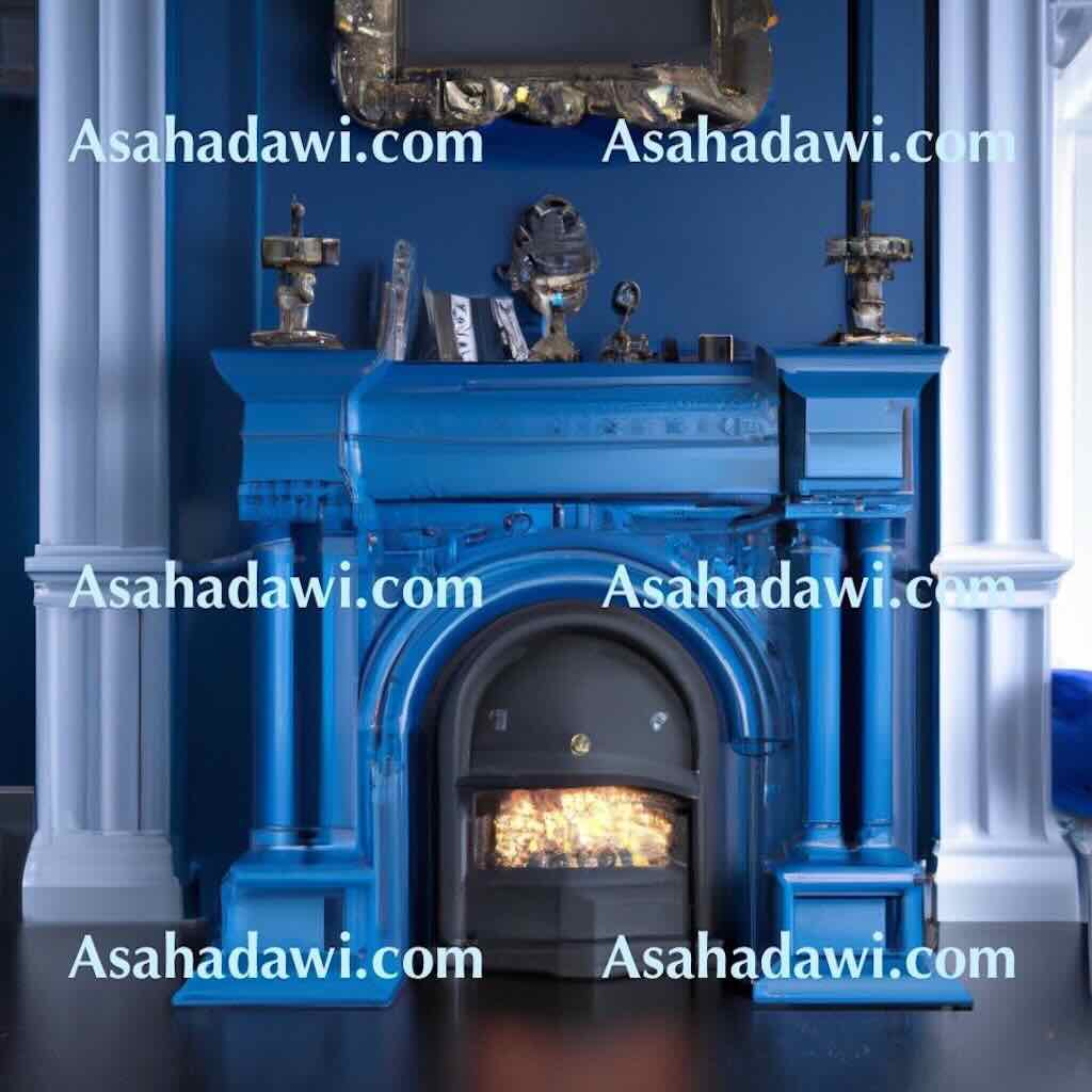 Blue Fireplace Ideas