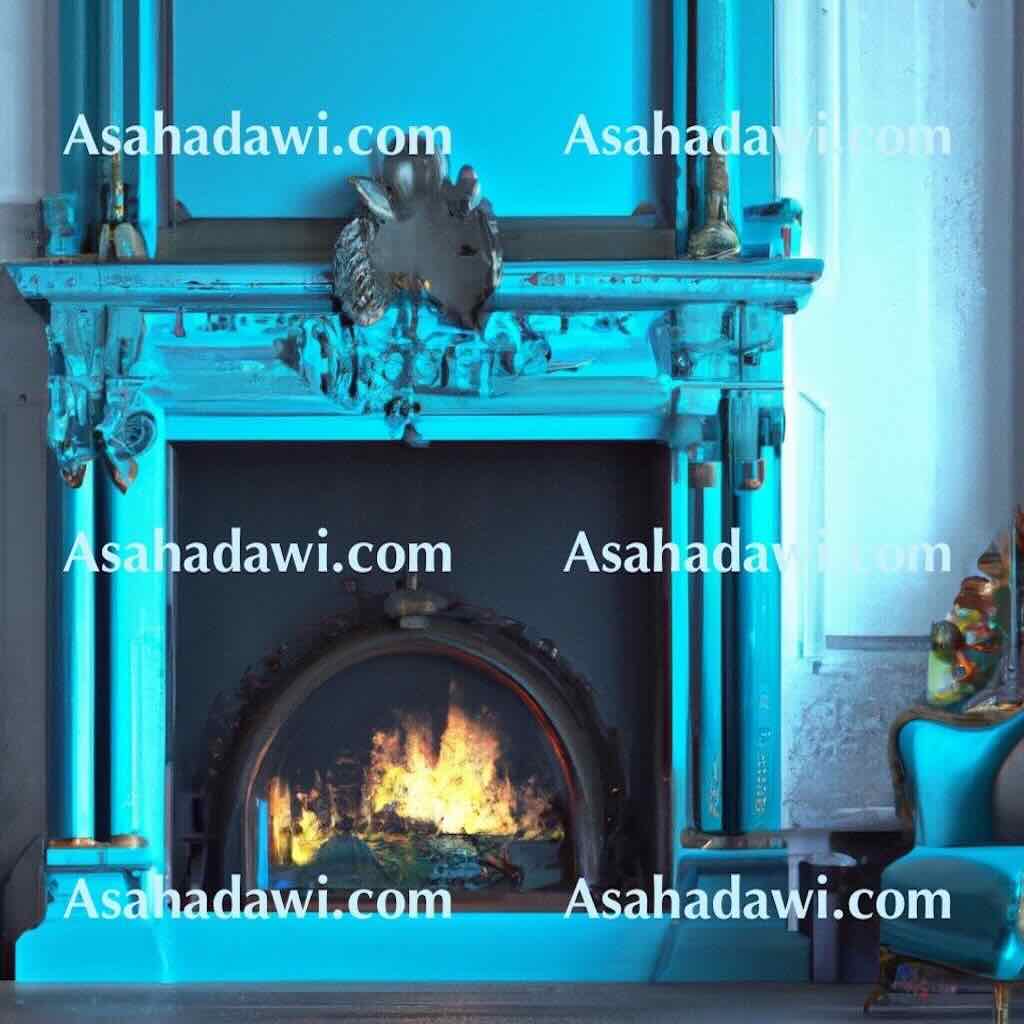 Modern Blue Fireplace Ideas