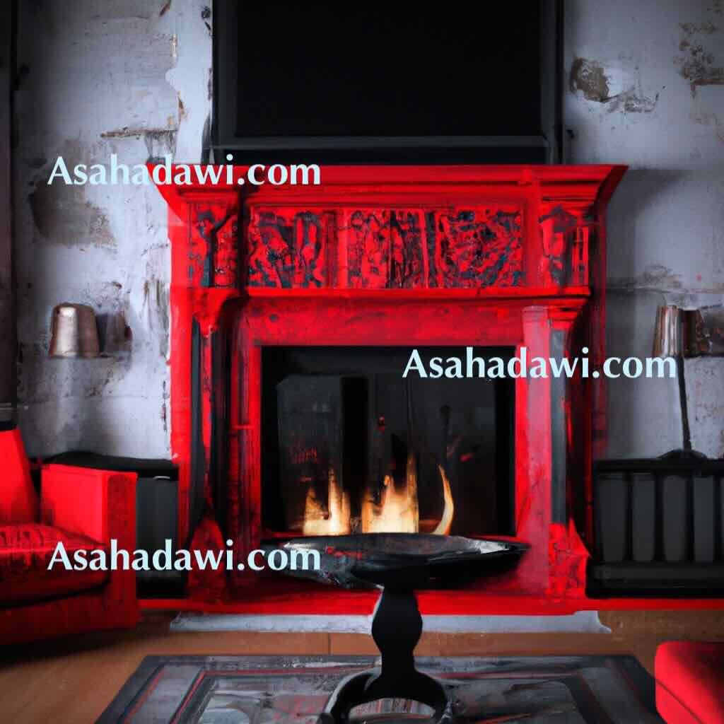 Modern red fireplace ideas