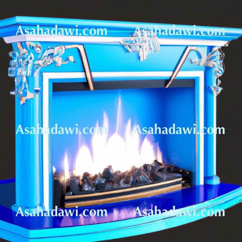 Modern Blue Fireplace Ideas