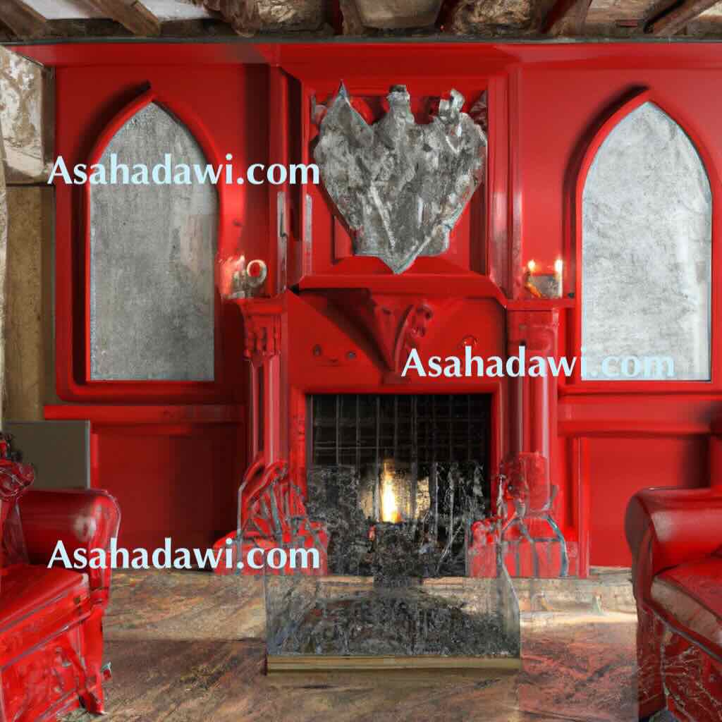 Modern red fireplace ideas