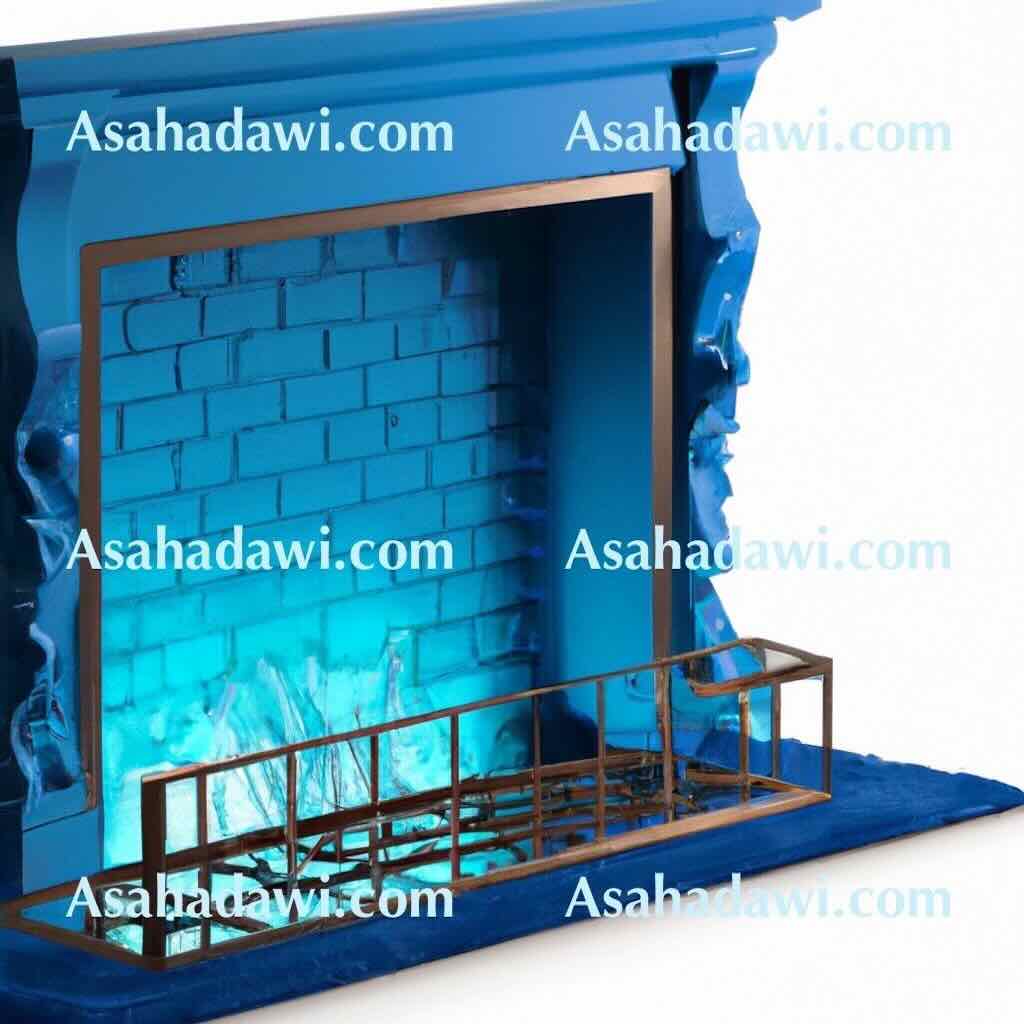 Modern Blue Fireplace Ideas