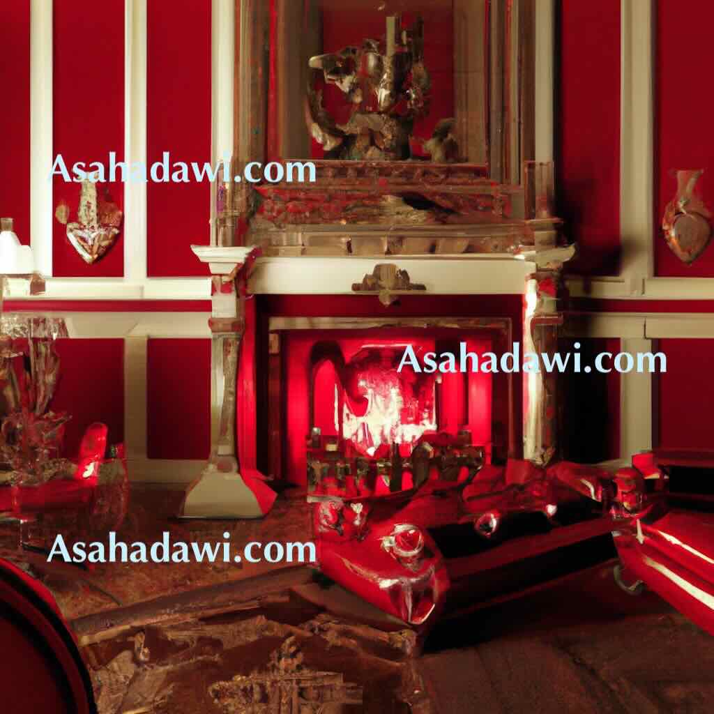 Modern red fireplace ideas