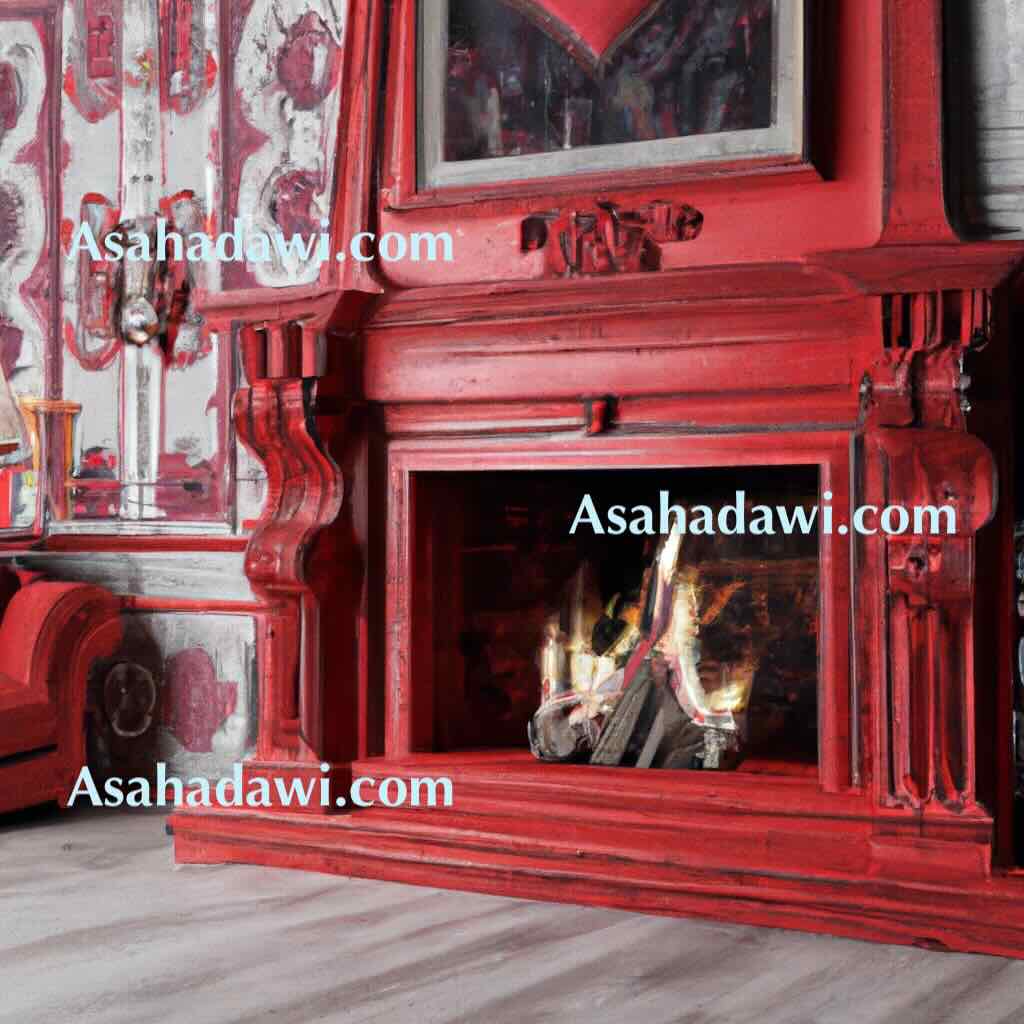 Modern red fireplace ideas