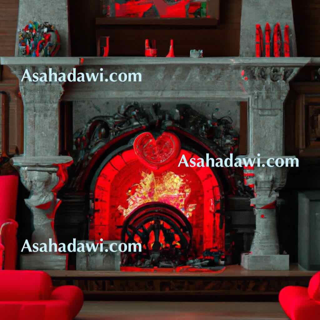 Modern red fireplace ideas