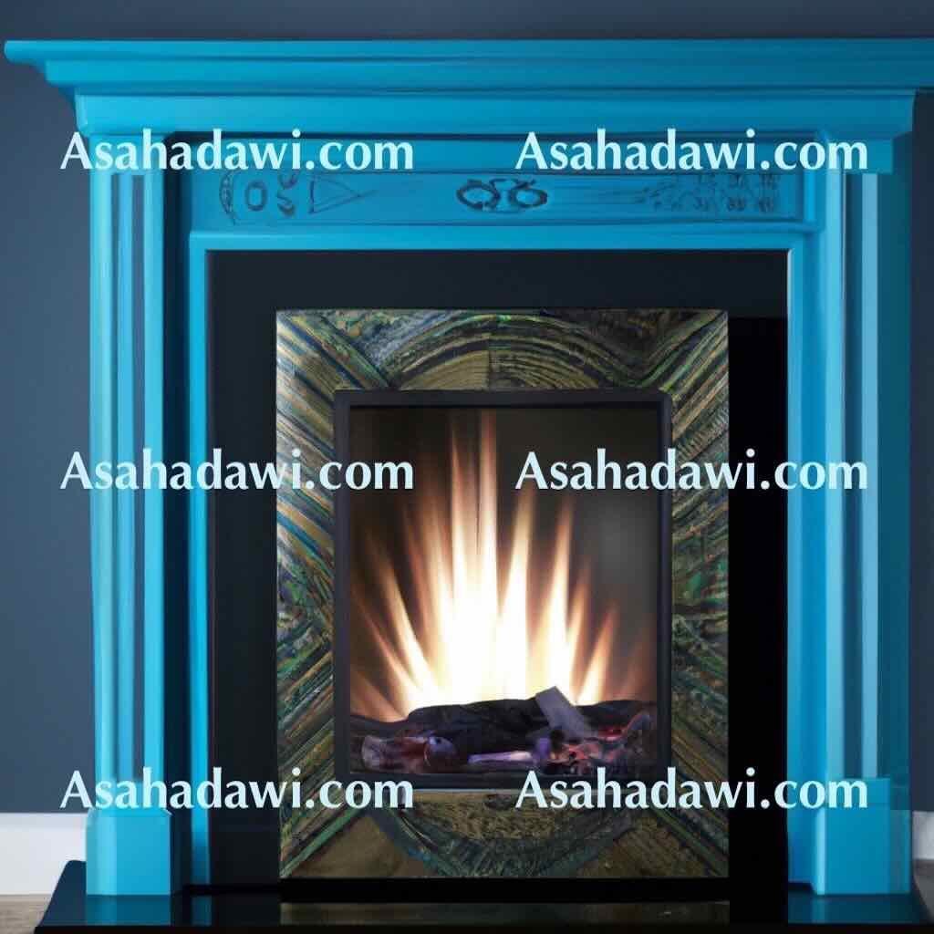 Modern Blue Fireplace Ideas