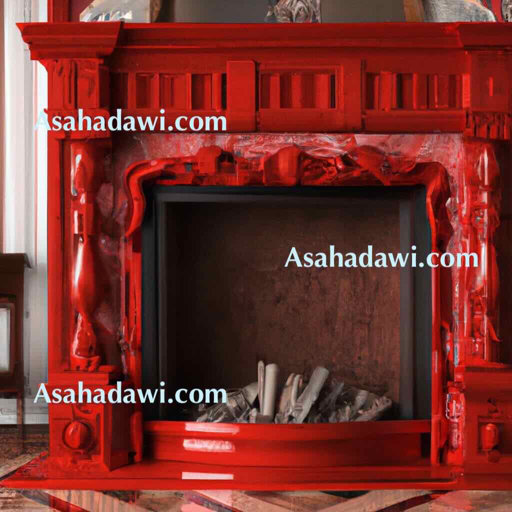 Modern red fireplace ideas