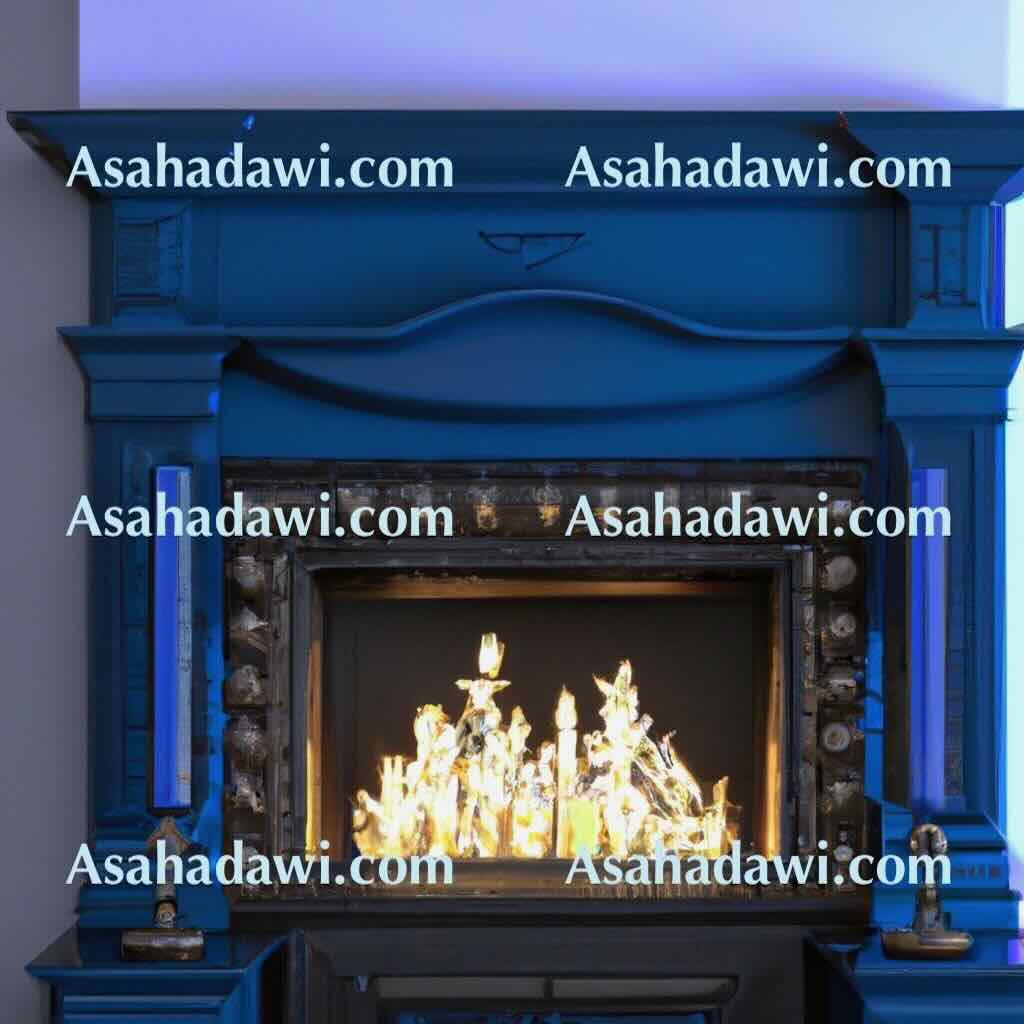 Modern Blue Fireplace Ideas