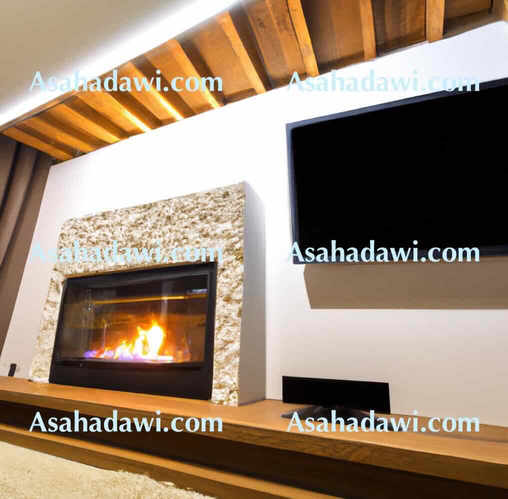 Modern fireplace