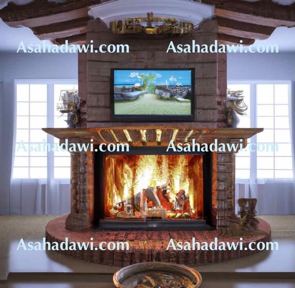 Fireplace ideas with tv above