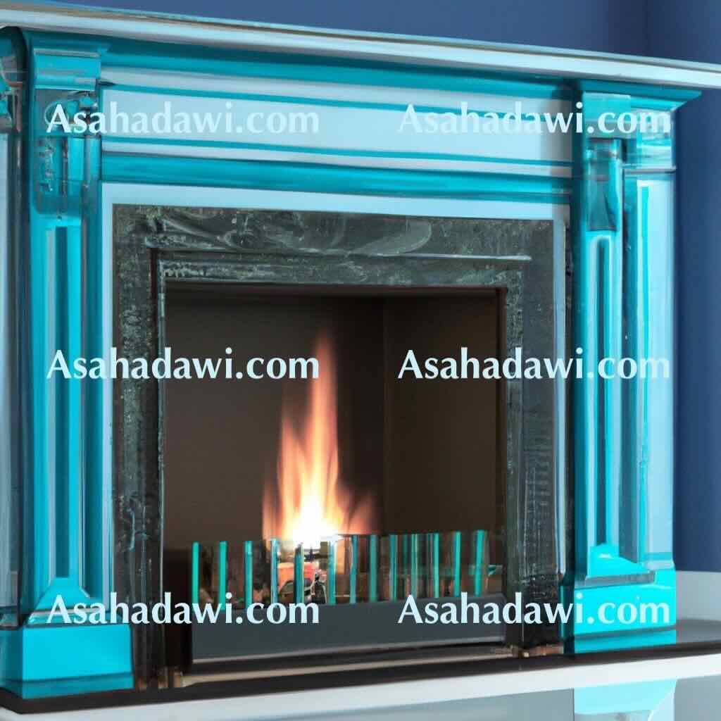 Modern Blue Fireplace Ideas