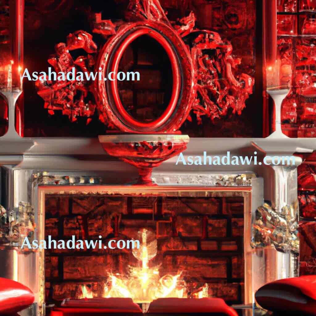 Modern red fireplace ideas