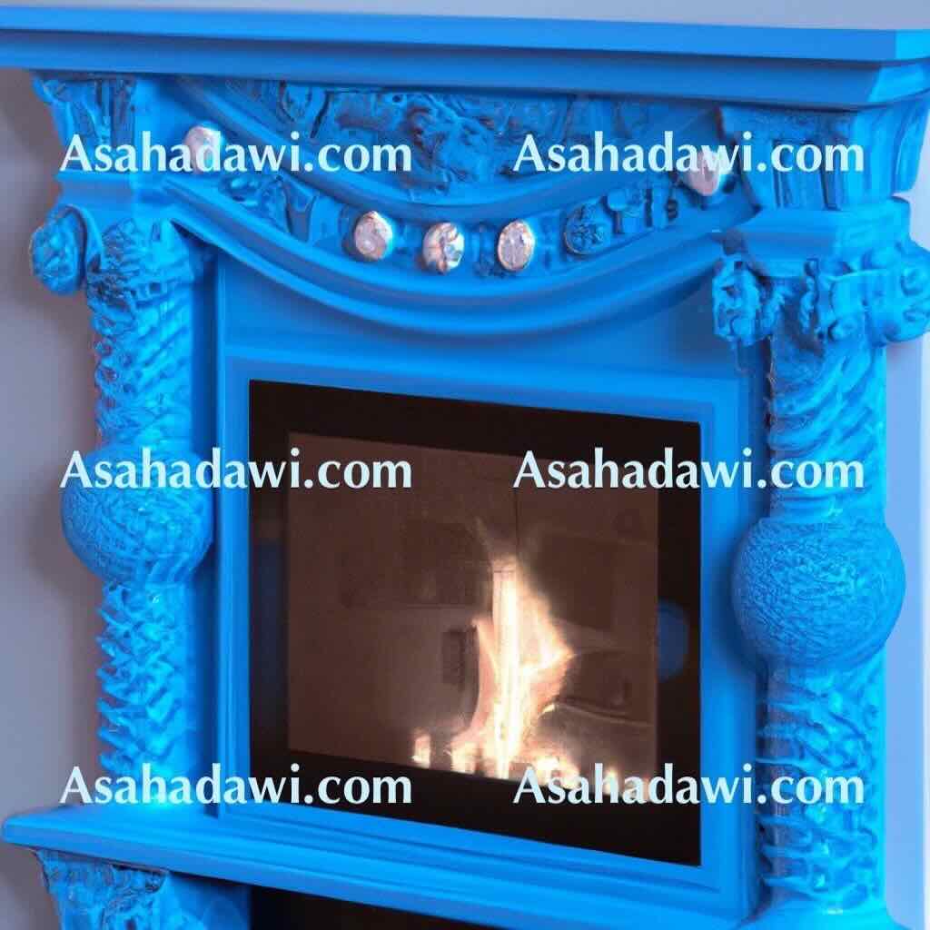 Modern Blue Fireplace Ideas