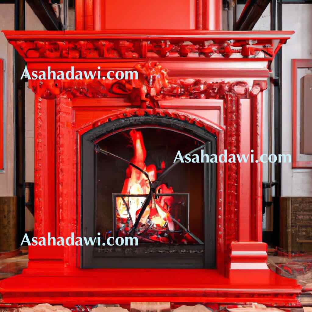 Modern red fireplace ideas