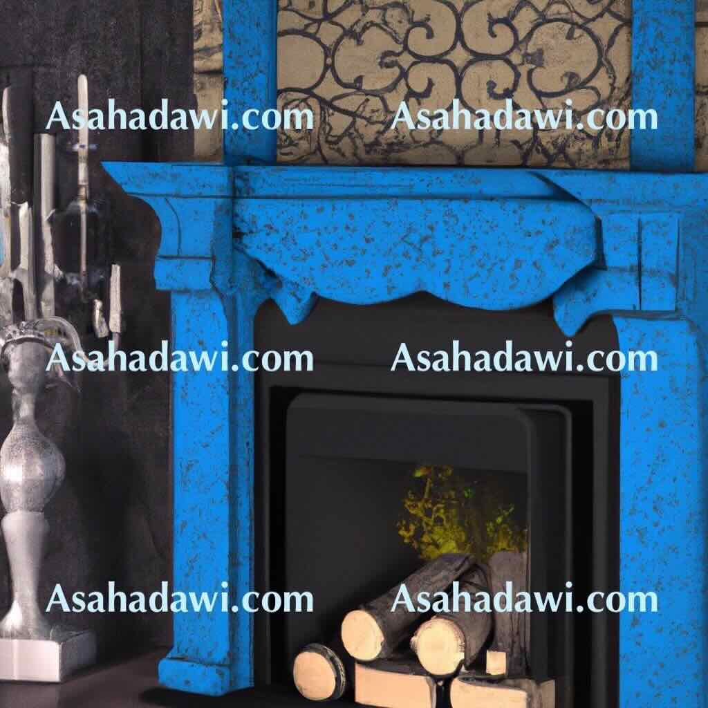 Modern Blue Fireplace Ideas