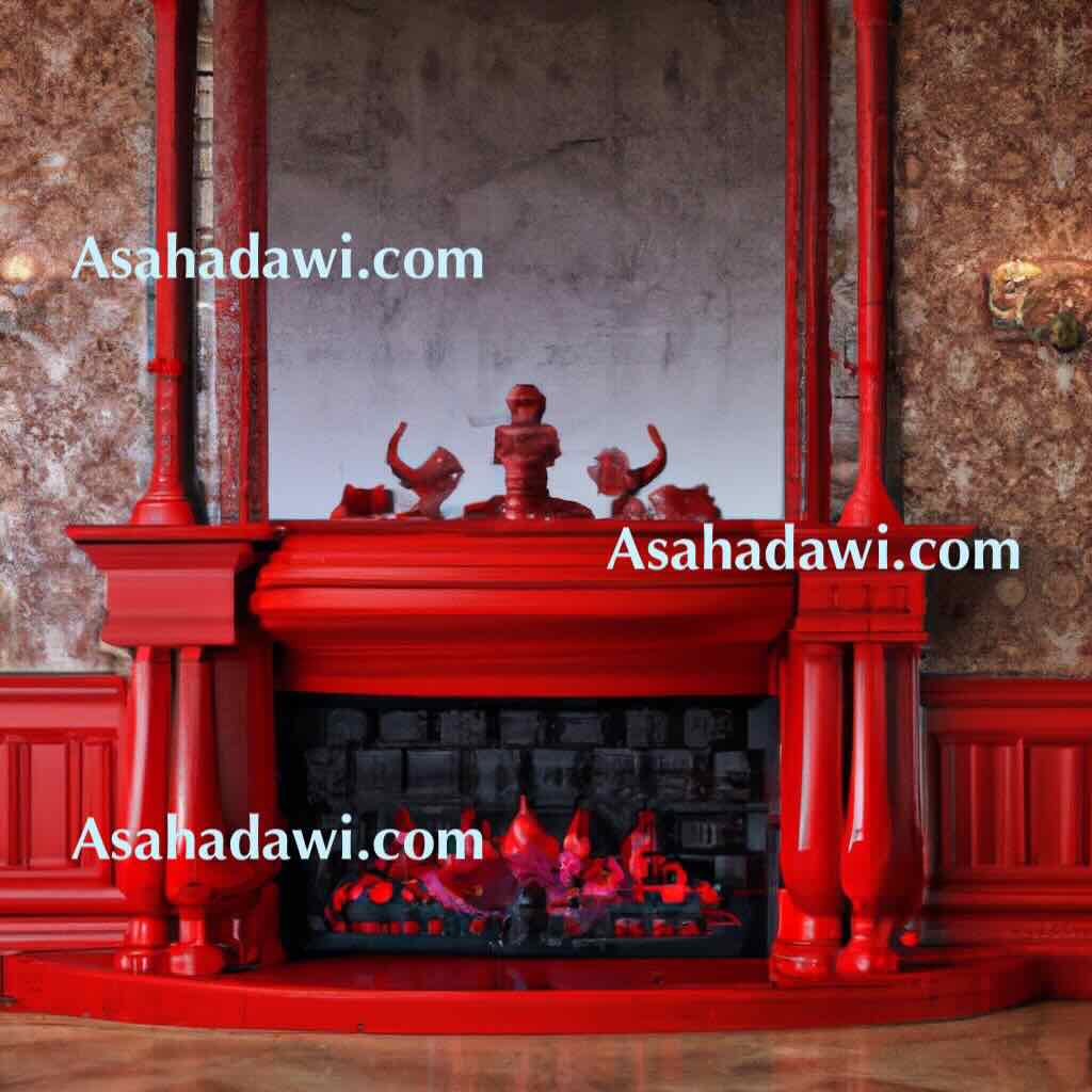 Red fireplace ideas