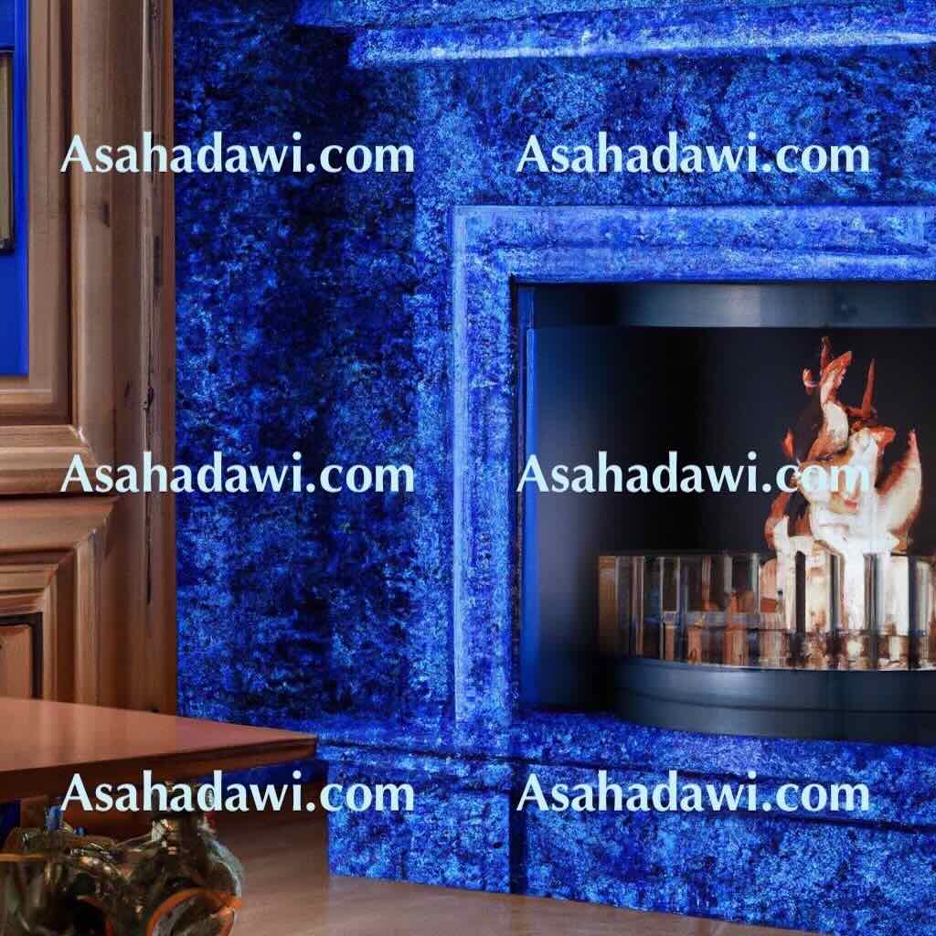 Modern Blue Fireplace Ideas