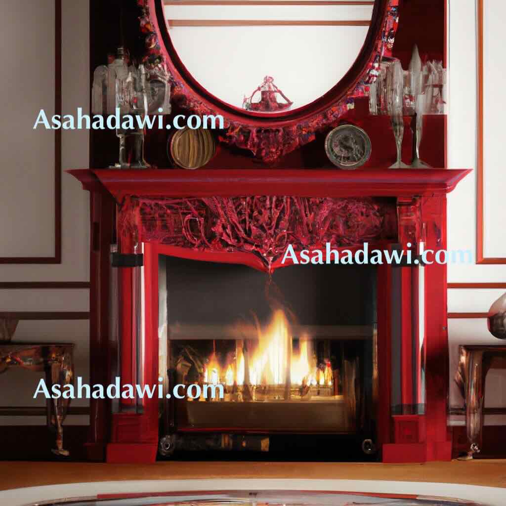 Red fireplace ideas