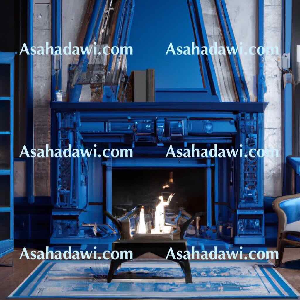 Modern Blue Fireplace Ideas