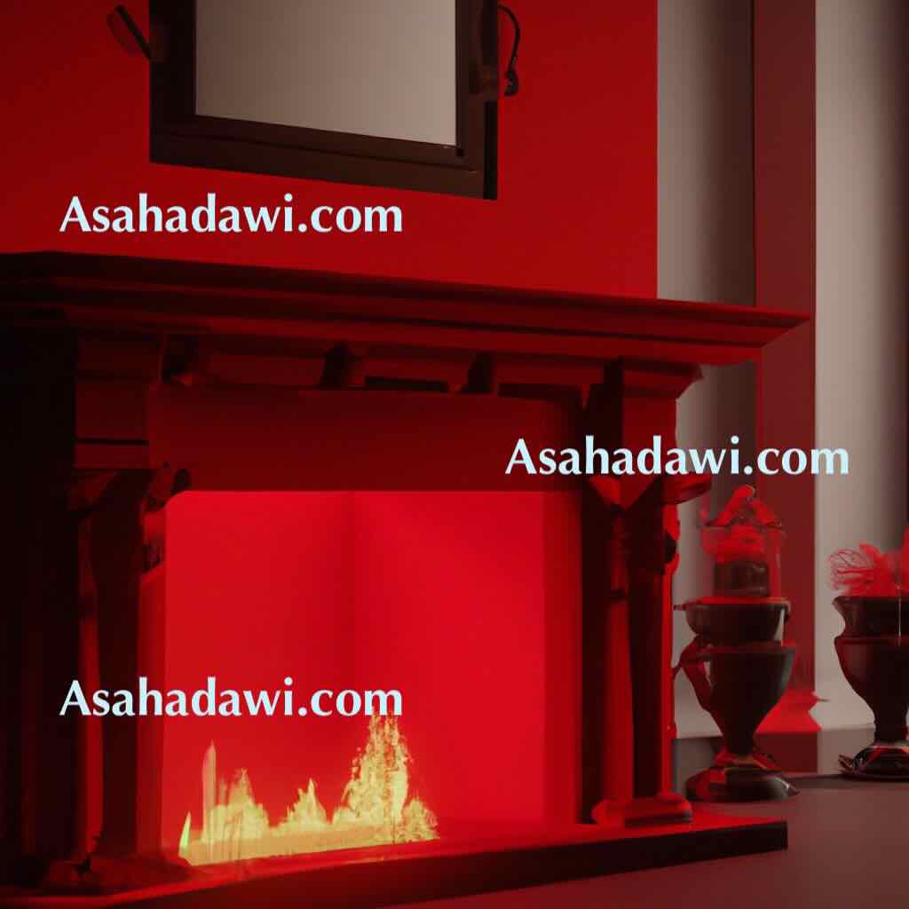 Red fireplace ideas