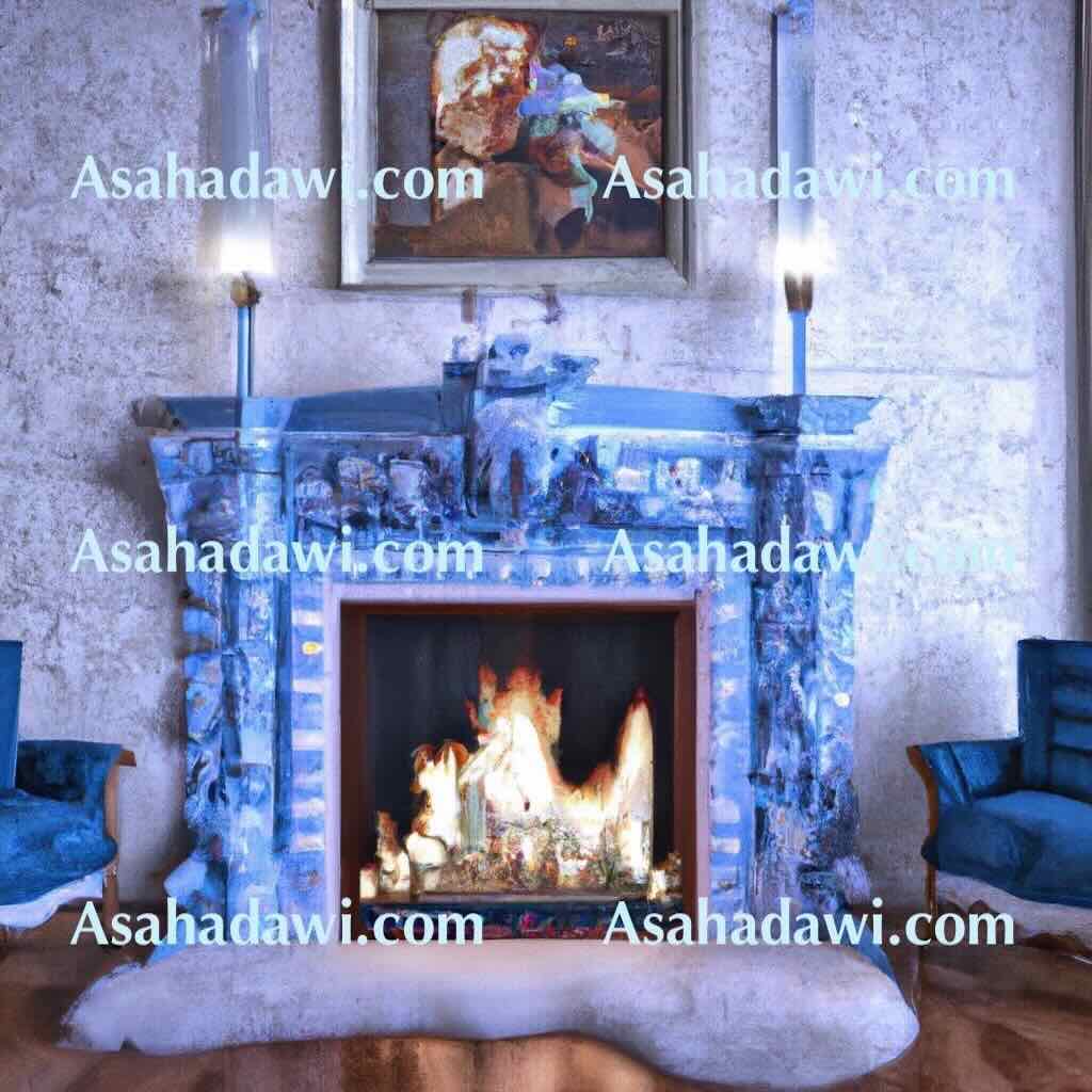 Modern Blue Fireplace Ideas