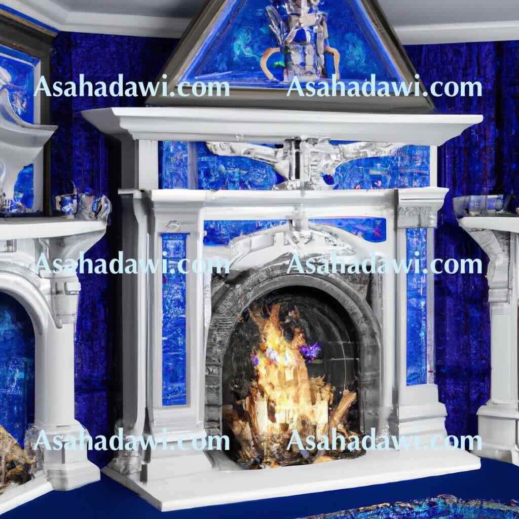 Modern Blue Fireplace Ideas