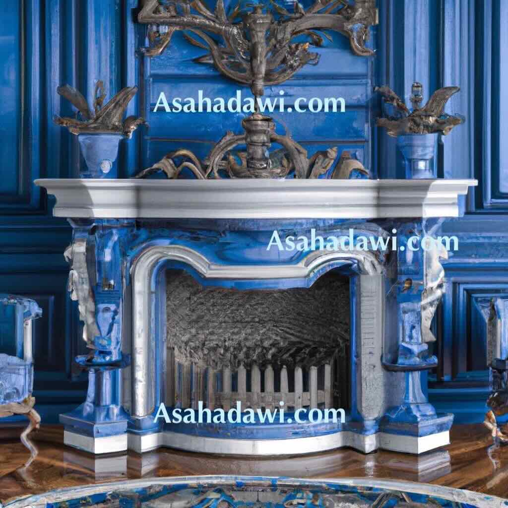 Modern Blue Fireplace Ideas