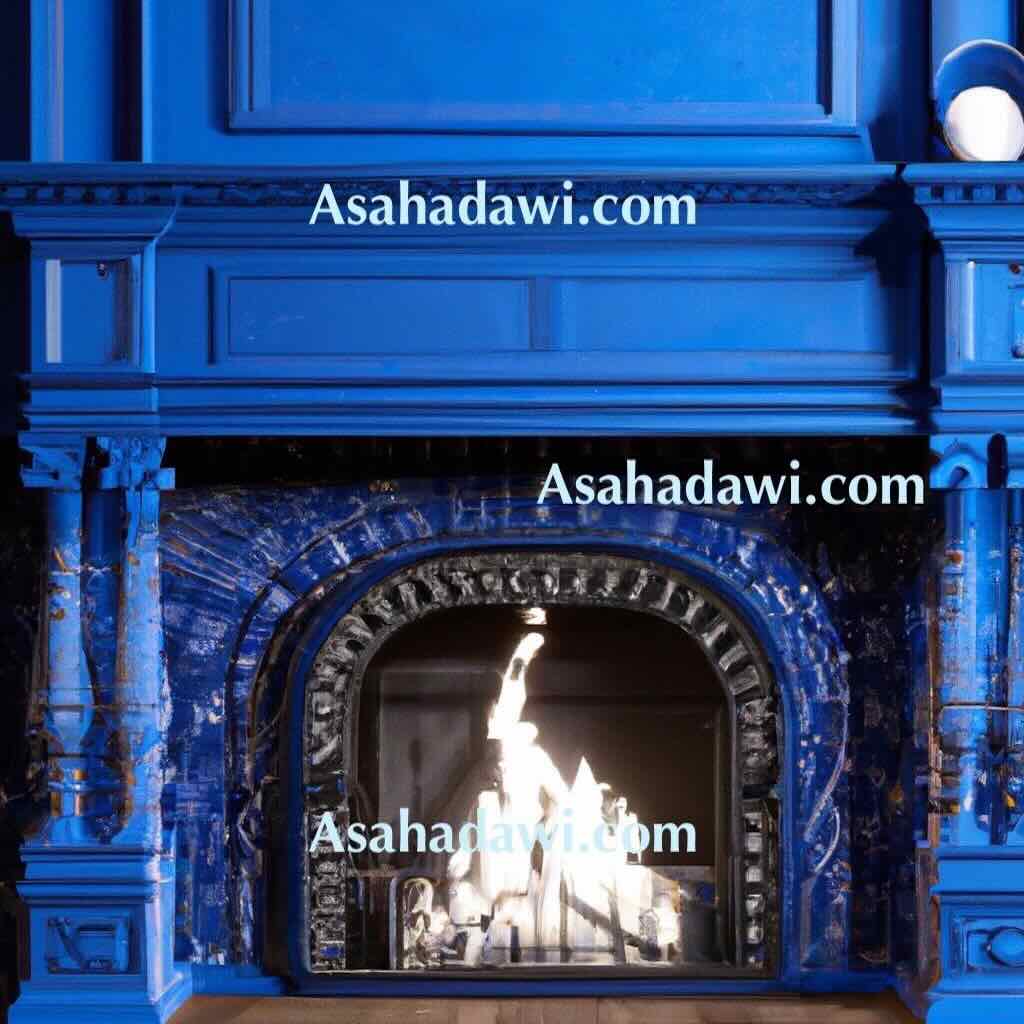 Modern Blue Fireplace Ideas