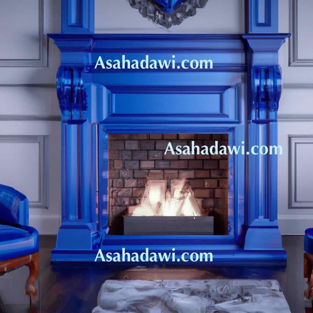 Modern Blue Fireplace Ideas