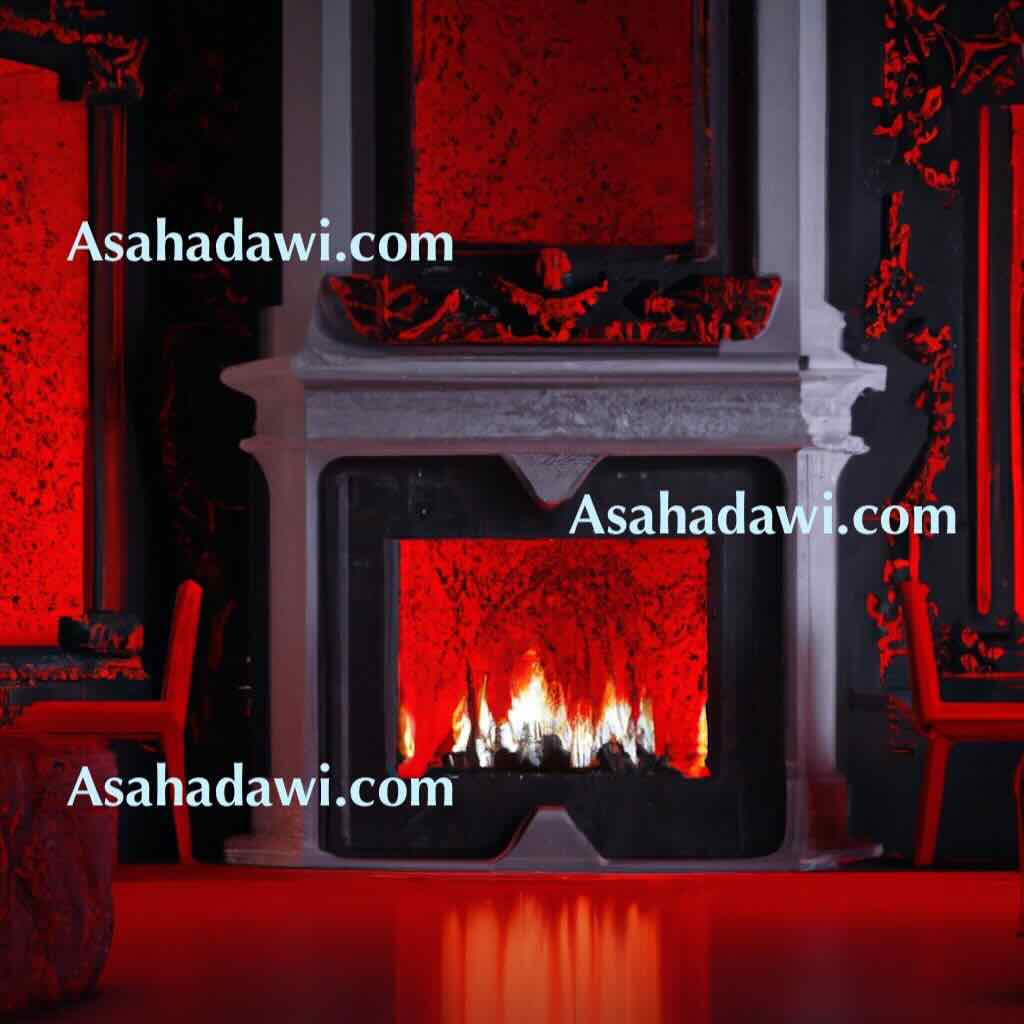 Red fireplaces