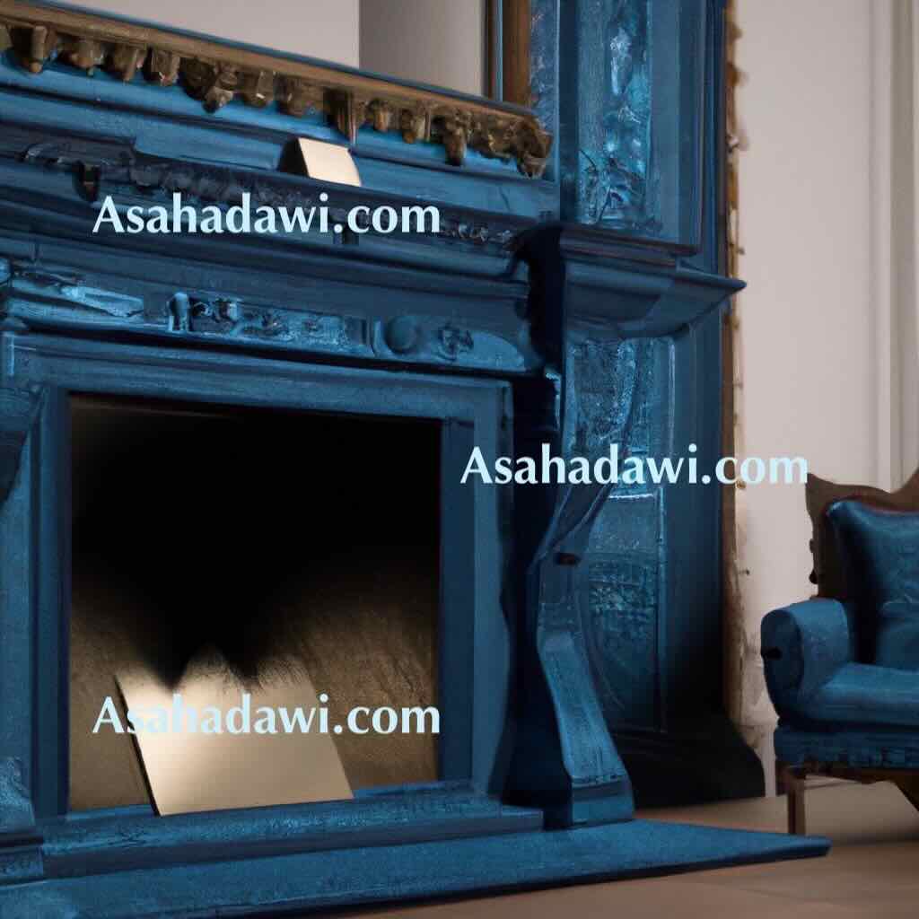 Modern Blue Fireplace Ideas