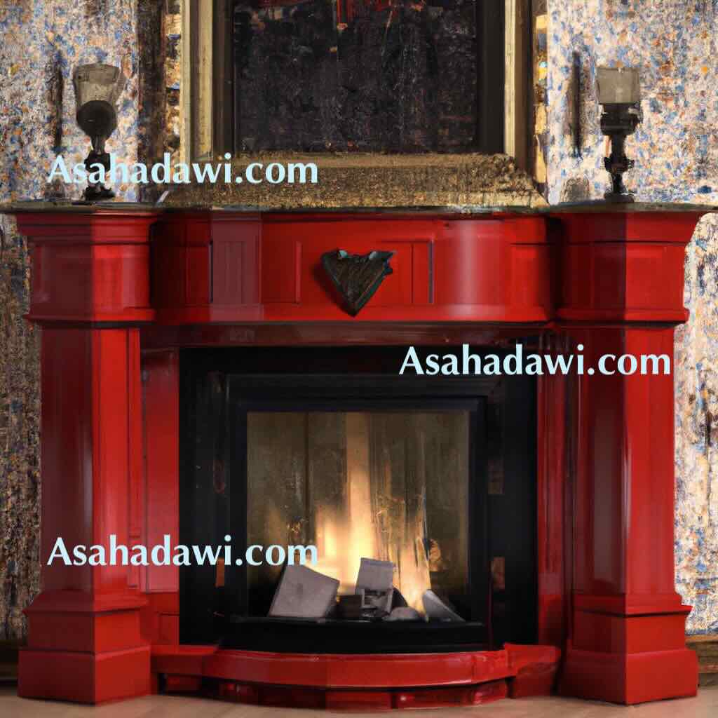 Red fireplaces