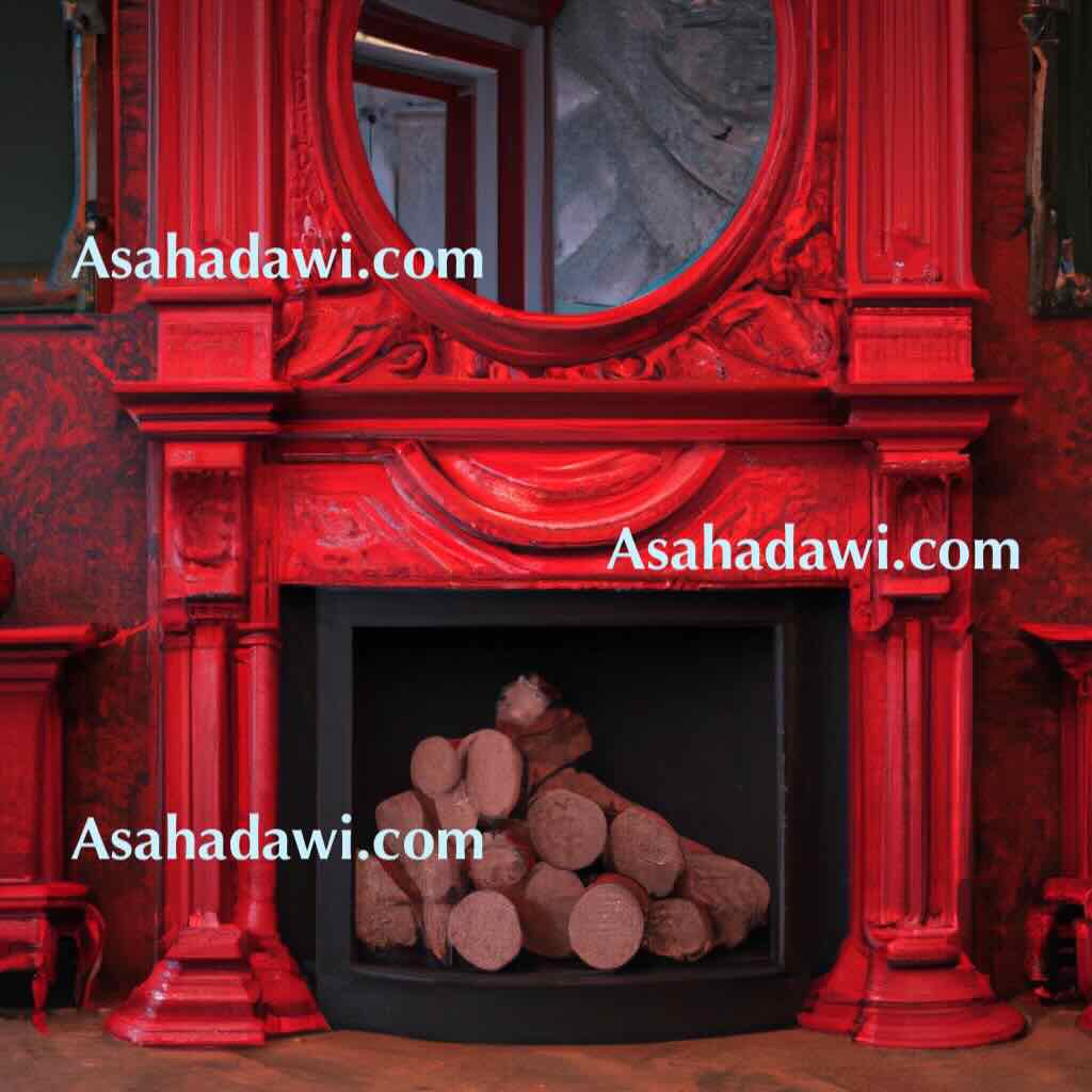 Red fireplaces