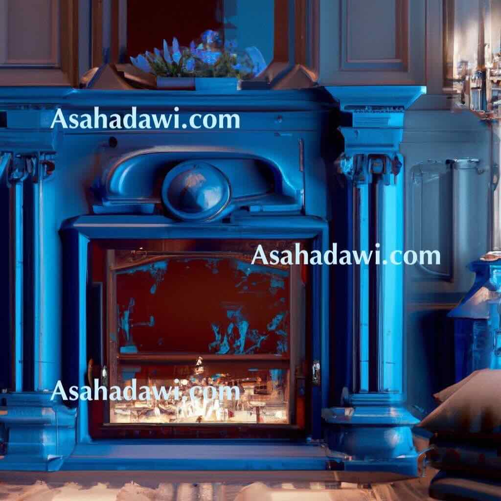 Modern Blue Fireplace Ideas