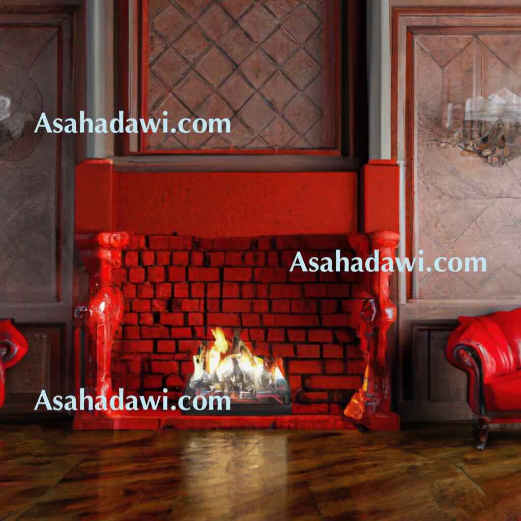 Red fireplaces