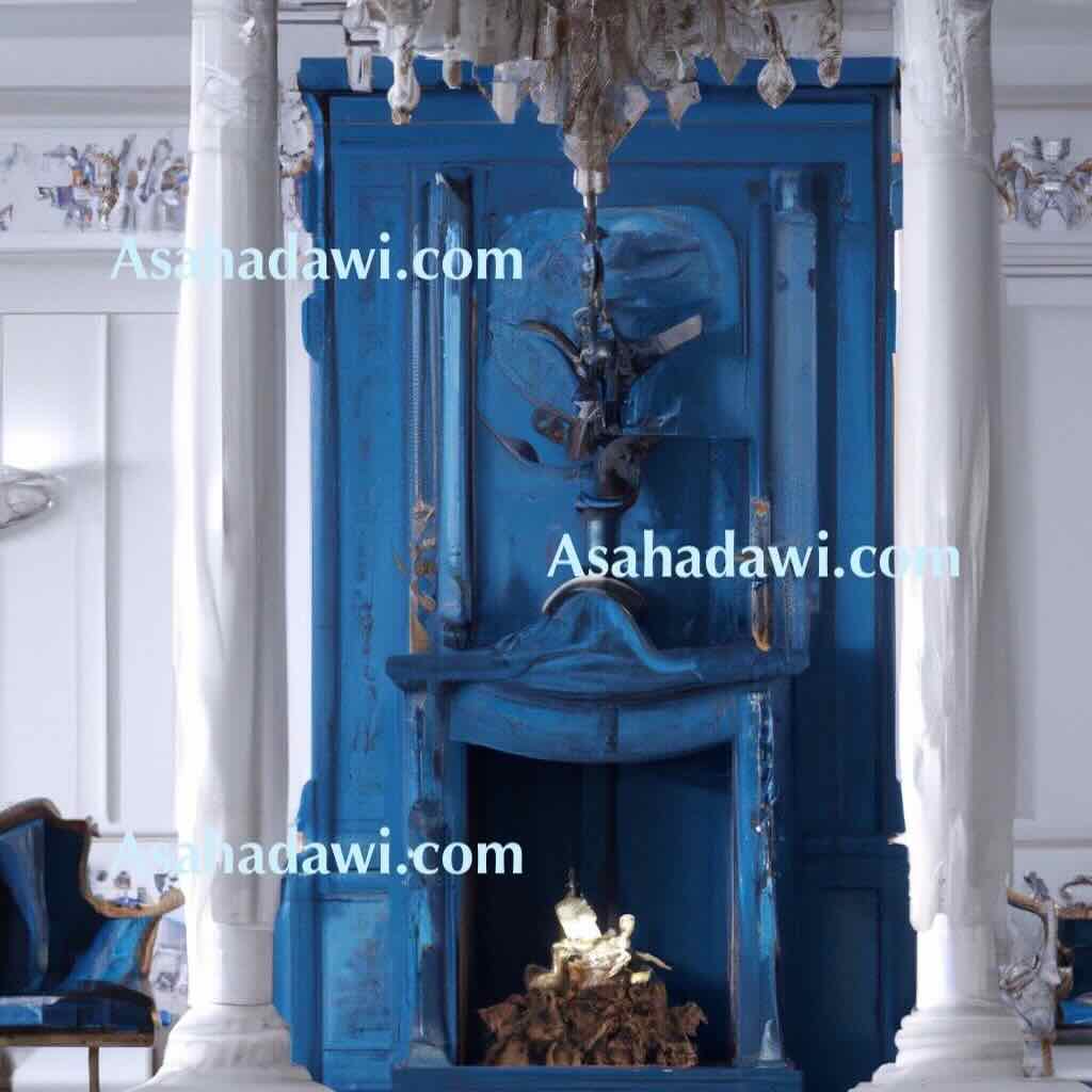 Modern Blue Fireplace Ideas