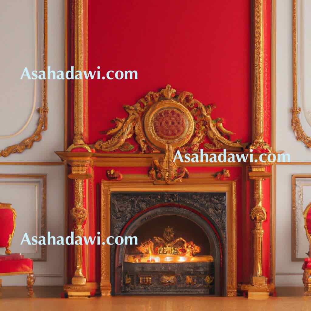 Red fireplaces