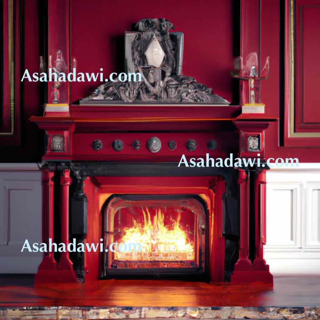 Red fireplaces