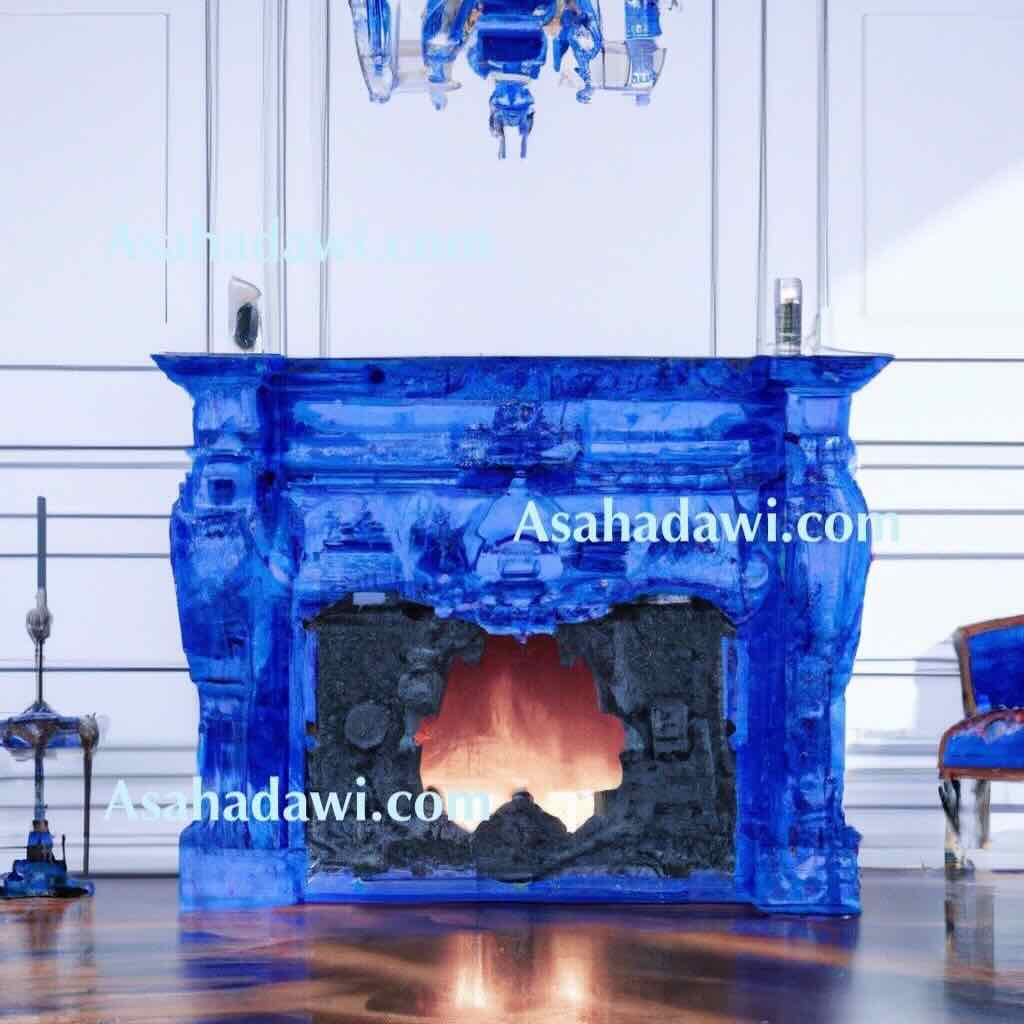 Modern Blue Fireplace Ideas