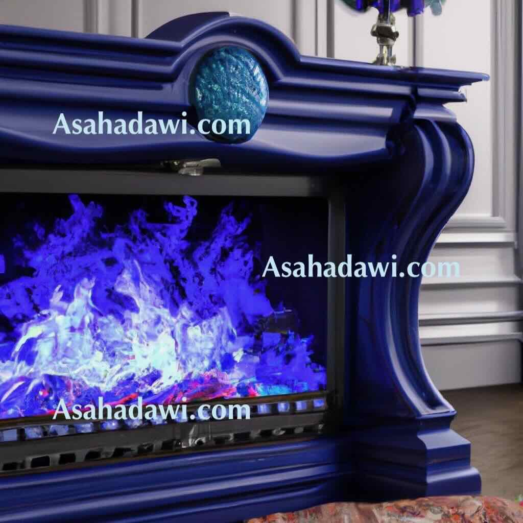 Modern Blue Fireplace Ideas