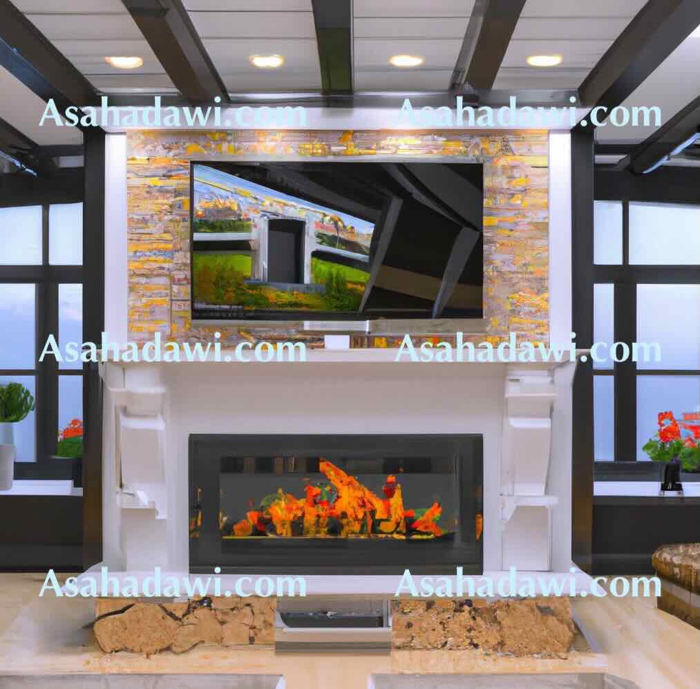 Fireplace ideas with tv above